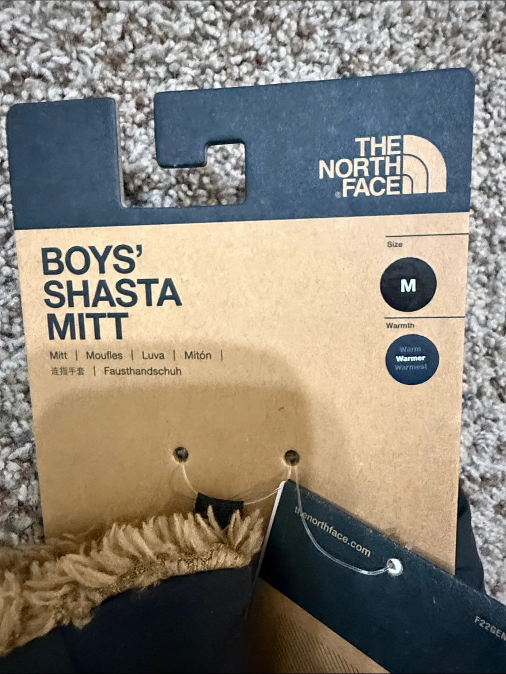The North Face Boys Snow Mittens Sz M